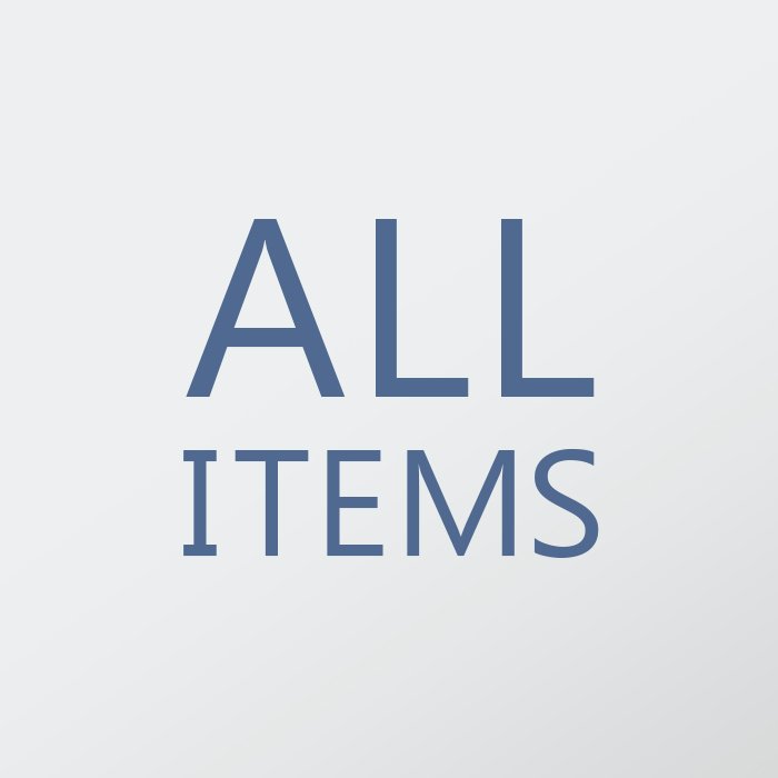 「ALL ITEMS」のテキスト画像