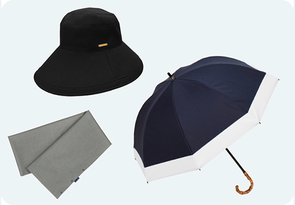 ハット、ストール、日傘の商品写真