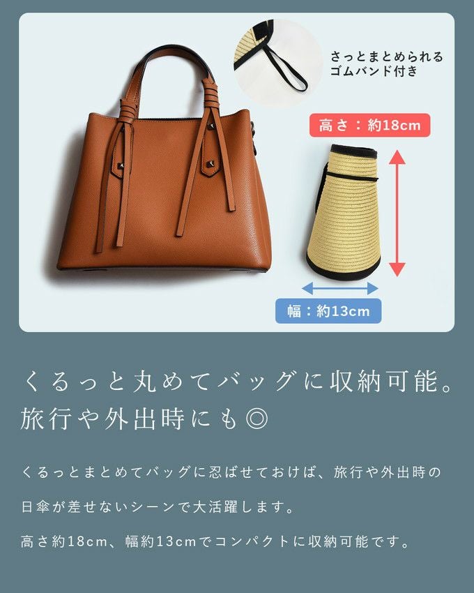 ペーパーポケッタブルバイザー つば13cm | 芦屋ロサブラン