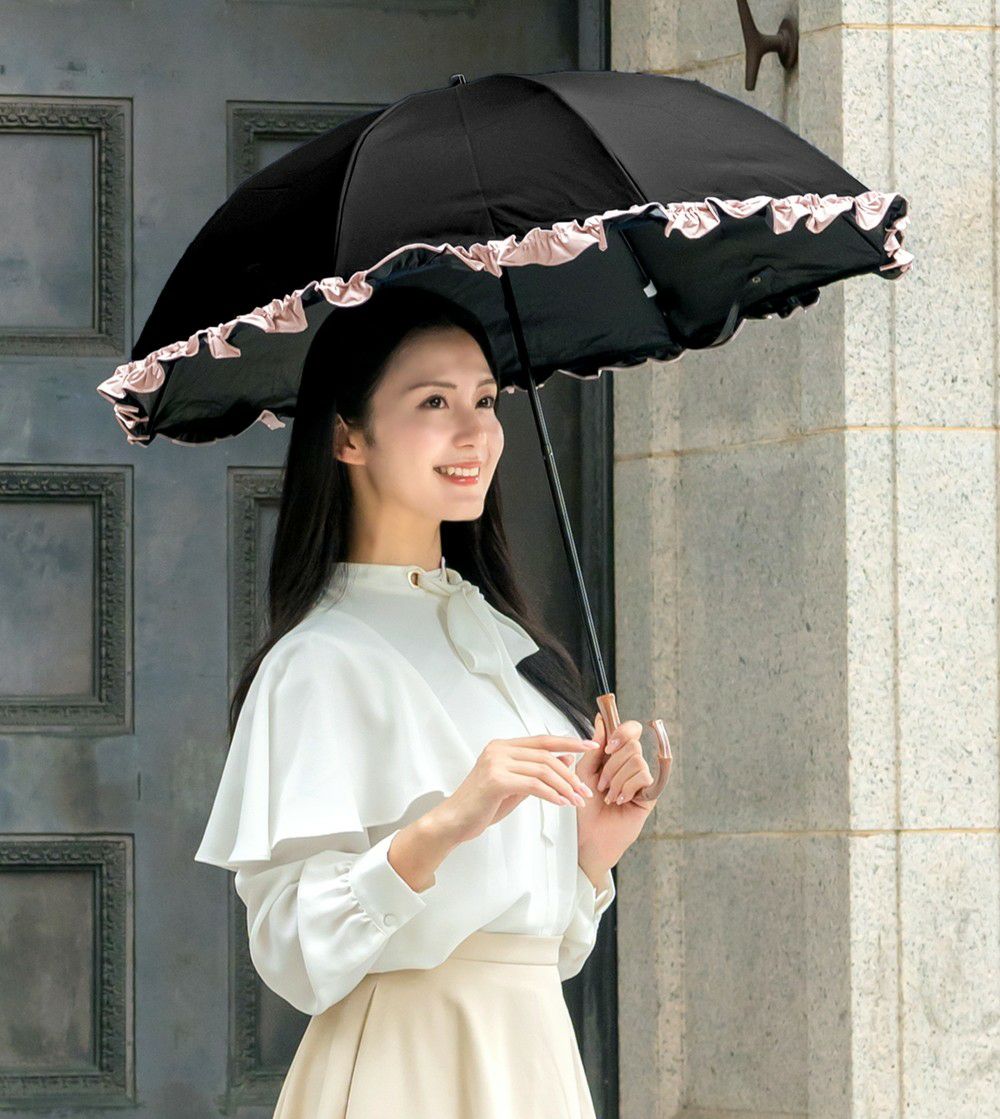 2段折り フリル 曲がり竹手元 | 芦屋ロサブラン