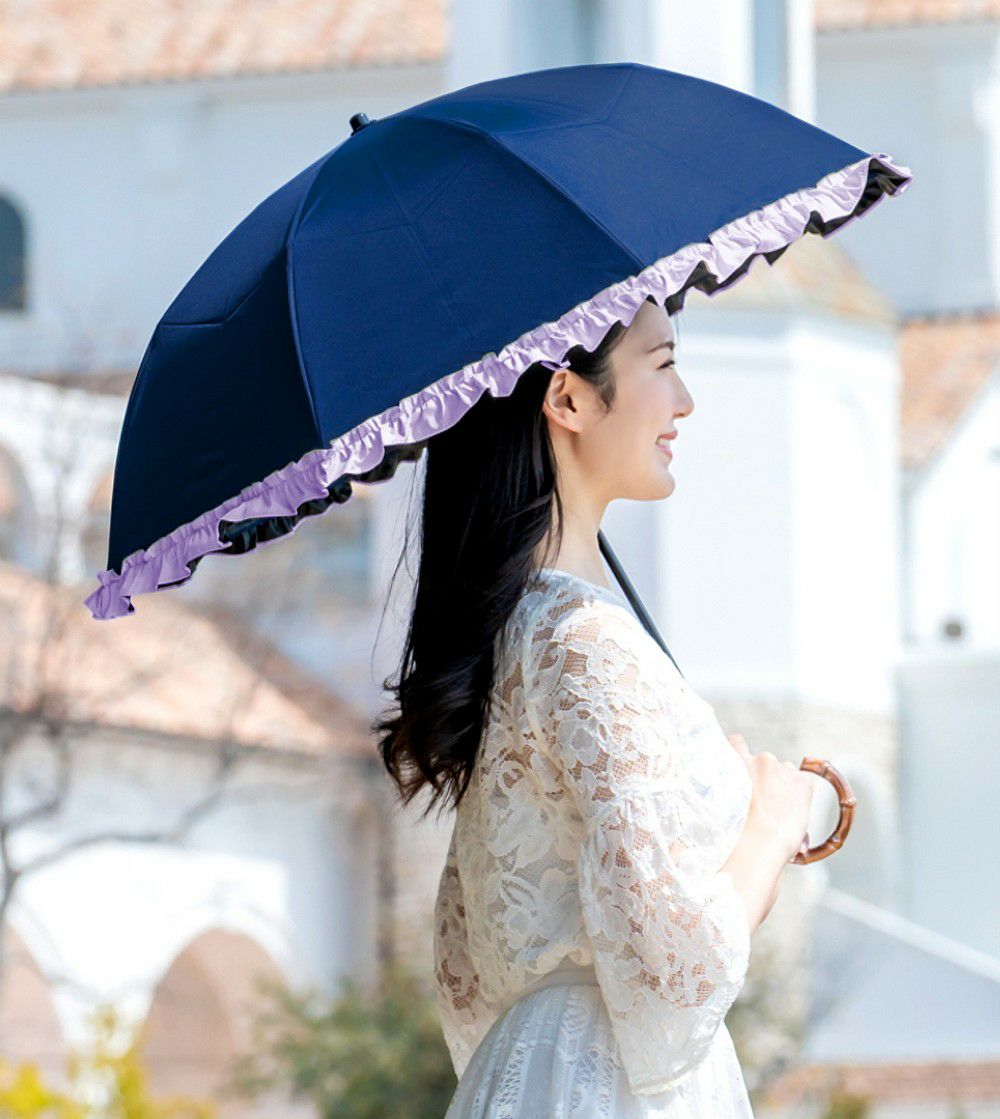 2段折り フリル 曲がり竹手元 | 芦屋ロサブラン