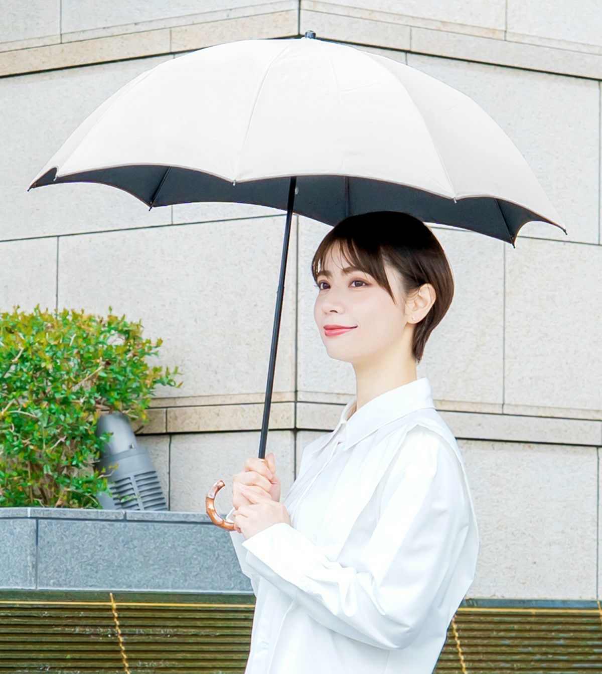 2段折り プレーン 曲がり竹手元 | 芦屋ロサブラン