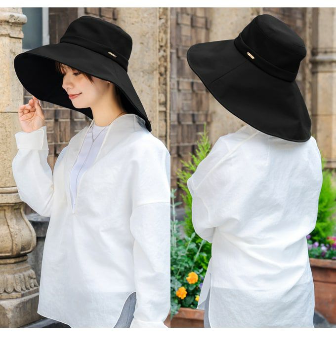 ロサブラン　ワイドブリムハット 100%完全遮光 ダンガリーベージュ ワイドブリムハット | 芦屋ロサブラン