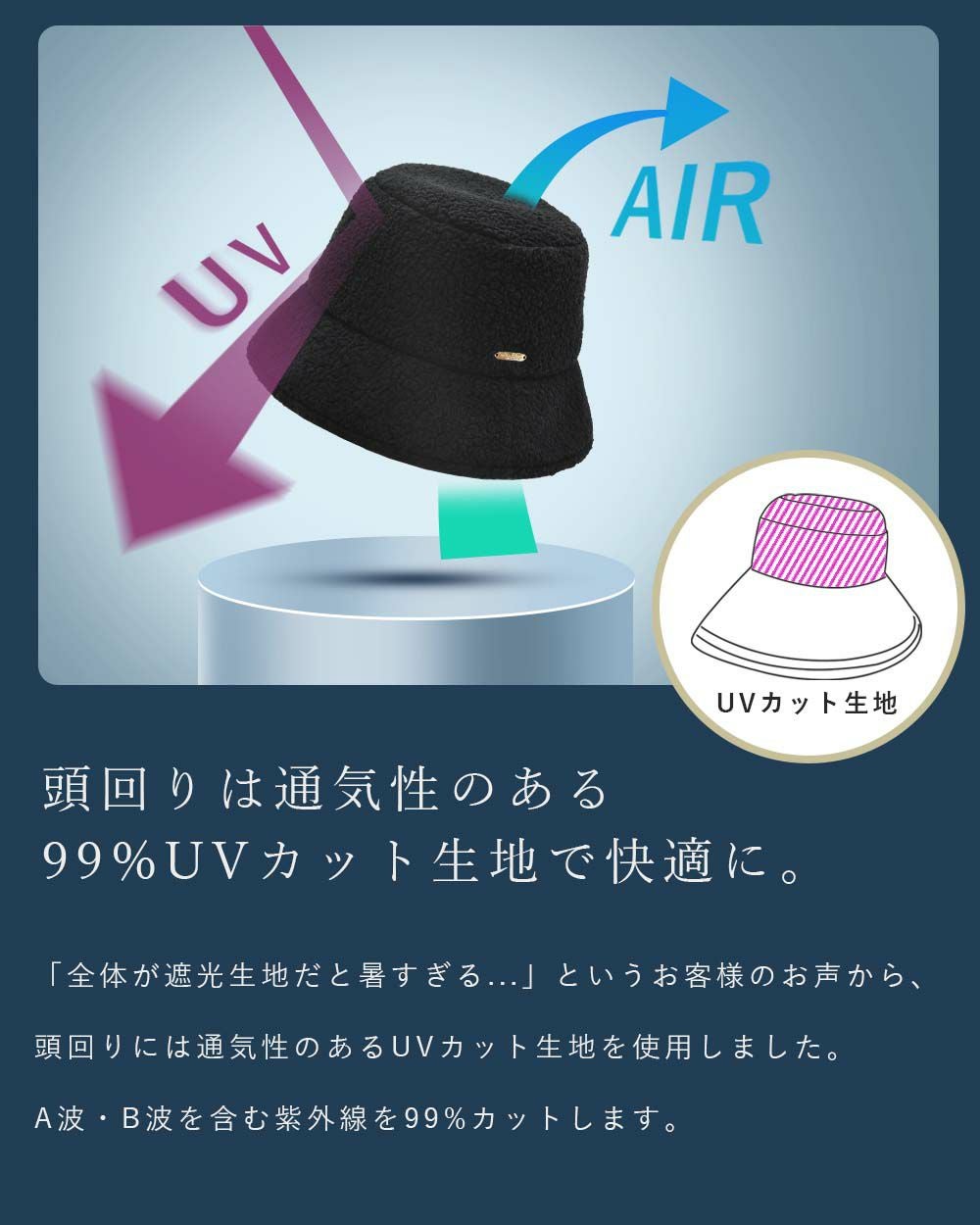 マイクロシープバケットハット | 芦屋ロサブラン