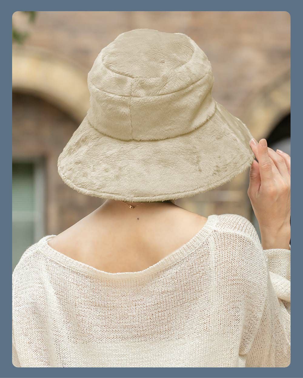 マイクロベルボアプレーンハット | 芦屋ロサブラン