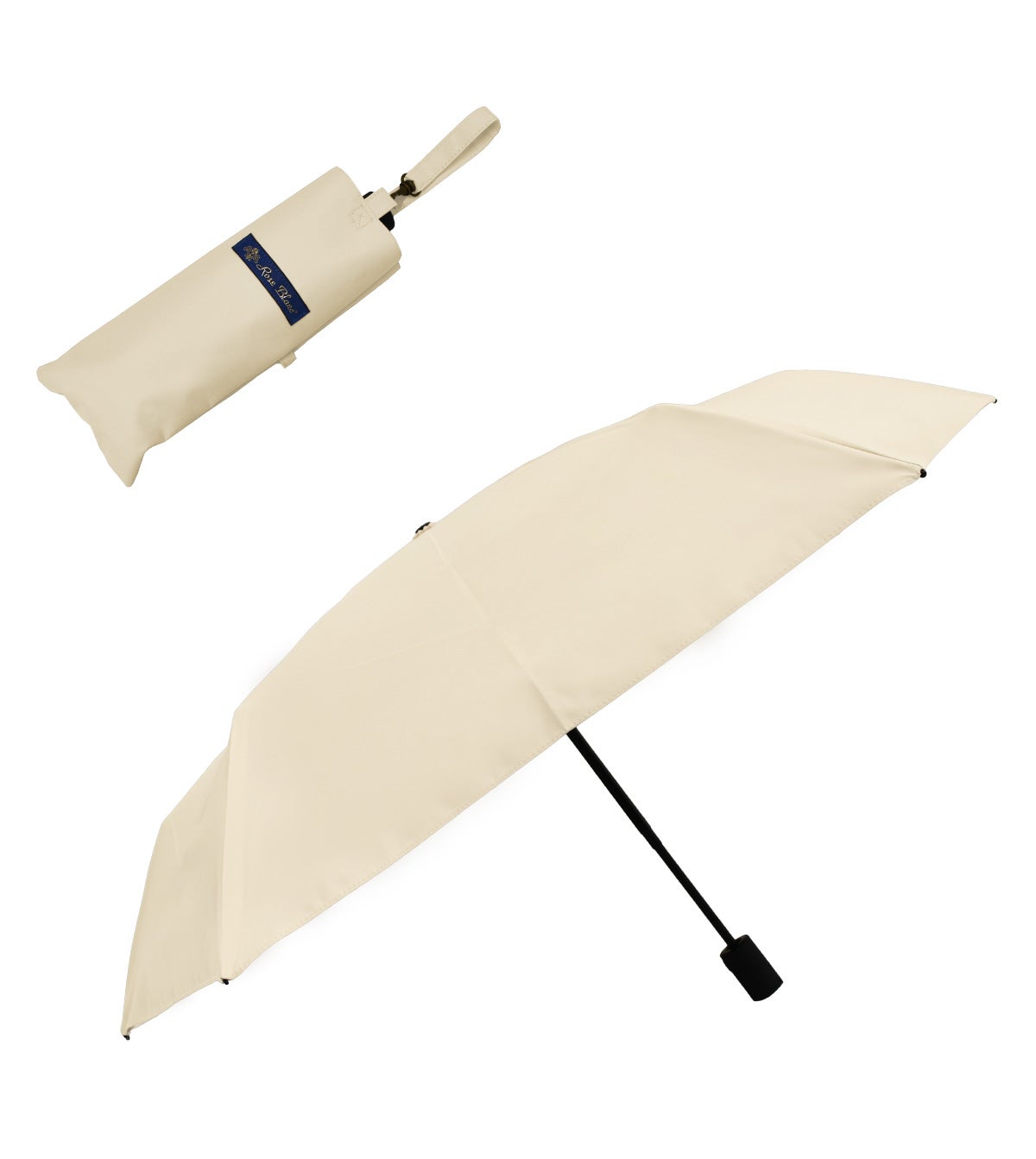Rose Blanc 芦屋ロサブラン 春雨兼用折りたたみ傘 自動開閉 折り畳み プレーン ショートサイズ | 芦屋ロサブラン